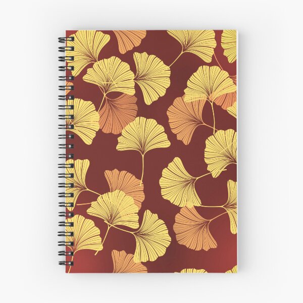 Item preview, Ginkgo Biloba seamless pattern background designed and sold by MarisoArt.