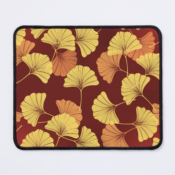 Item preview, Ginkgo Biloba seamless pattern background designed and sold by MarisoArt.