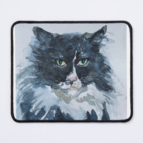 Item preview, Cat portrait watercolor painting designed and sold by Yasinetska.