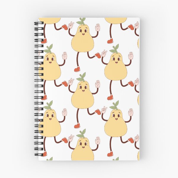 Item preview, Retro happy Pear mascot - pastel designed and sold by Spitfire July Doodles.