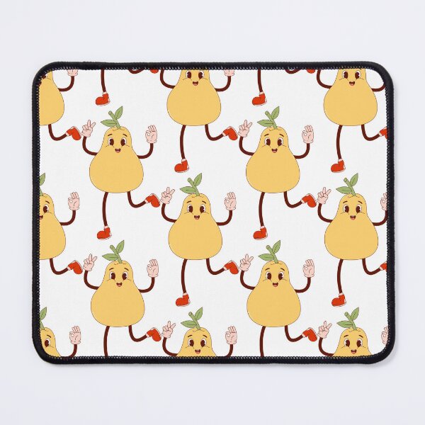Item preview, Retro happy Pear mascot designed and sold by Spitfire July Doodles.