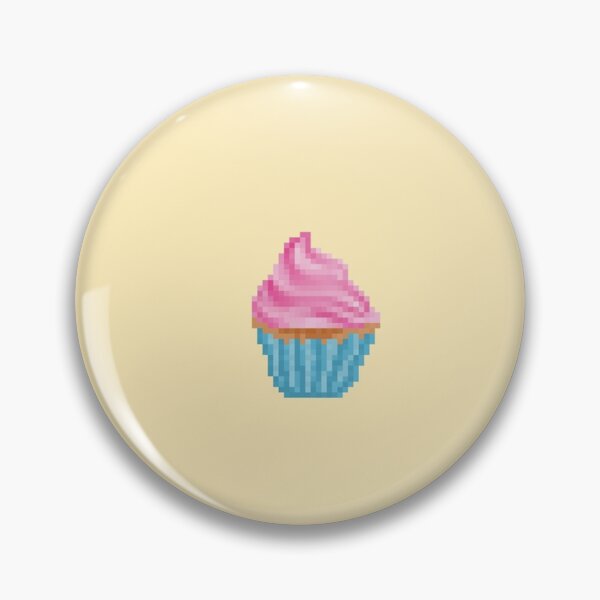 Item preview, Retro Pixel Pink Frosted Cupcake  designed and sold by SAVANNAHNANDEZ.