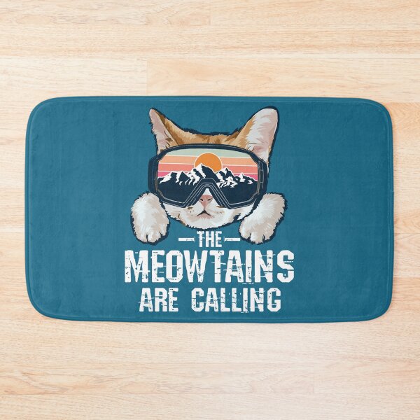 Item preview, The meowtains are calling for a Cat Lover Snowborder Skier designed and sold by maxDGTLshop.