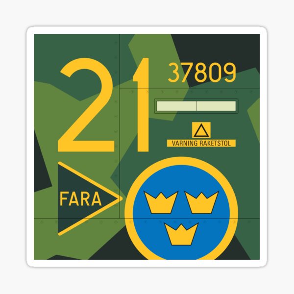 Item preview, Aircraft Markings - Sweden Viggen designed and sold by VoodooCircus.