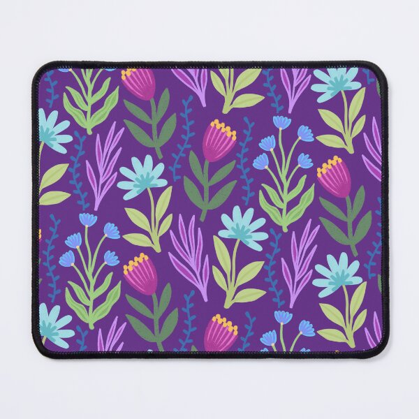 Item preview, New Purple Flower Pattern designed and sold by AlwaysBeColoring.