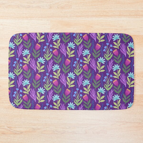 Item preview, New Purple Flower Pattern designed and sold by AlwaysBeColoring.