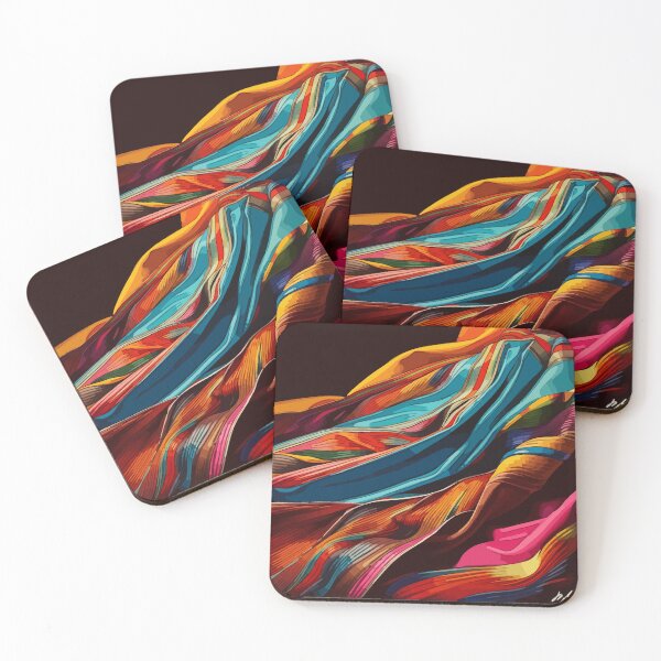 Item preview, Colorful waves designed and sold by TenfenCreations.