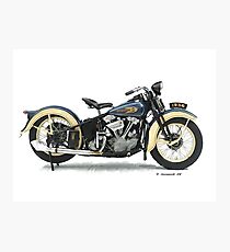 1936 Knucklehead Fotodruck