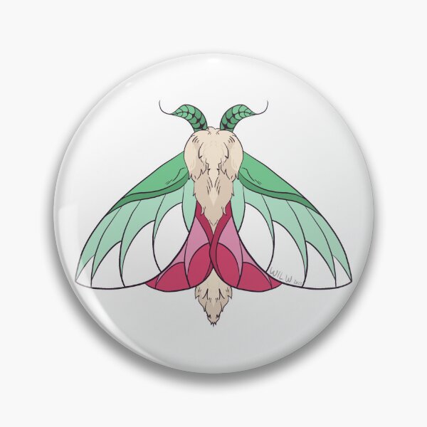 Item preview, Abrosexual Rosy Maple Moth designed and sold by Sea Sa1t.
