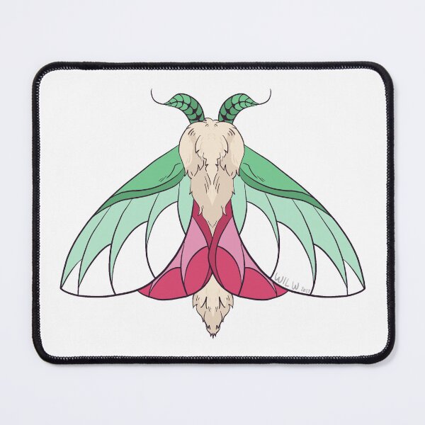 Item preview, Abrosexual Rosy Maple Moth designed and sold by Sea Sa1t.