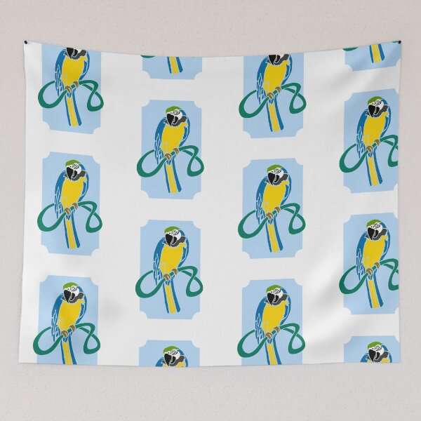 Item preview, Abstract Blue and Yellow Macaw Parrot Design designed and sold by Abstractdiva.
