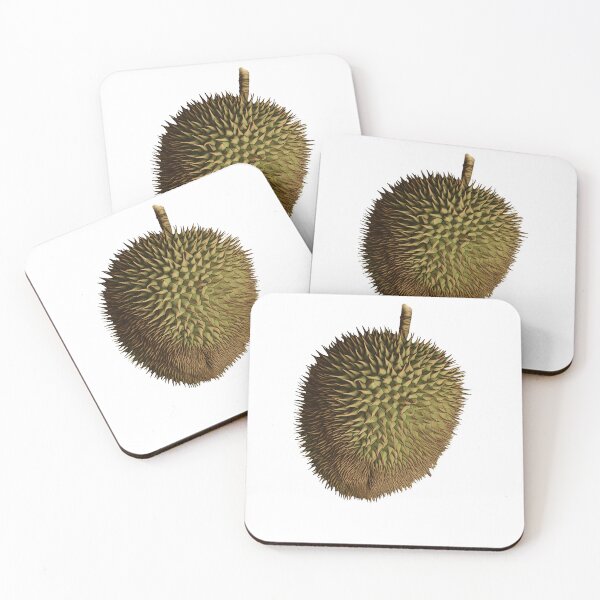 Item preview, a vintage botanical durian fruit cutout designed and sold by EmeraldeaArt.