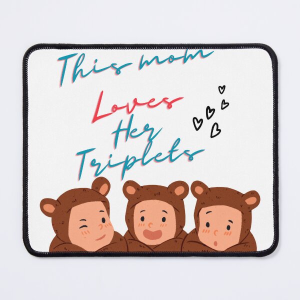 Item preview, This Mom Loves Her Triplets (Triplets kuma) designed and sold by vinsteck.