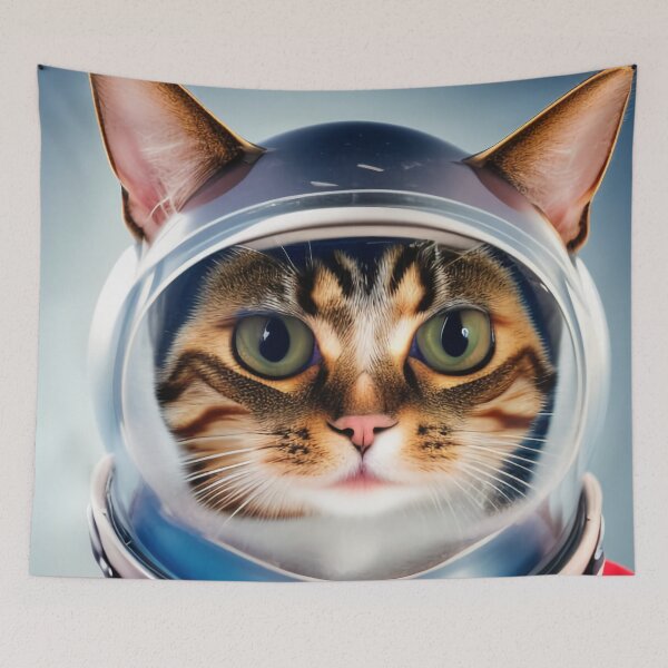 Item preview, Feline Astronaut: Cute Cat Ready for Space Adventure designed and sold by artmangos.