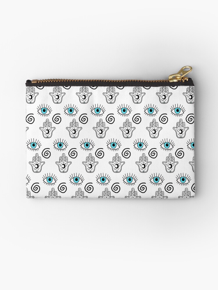 Pochette Mauvais Oeil Hamsa Imprimer Symboles De Protection Par Ckastellanos Redbubble