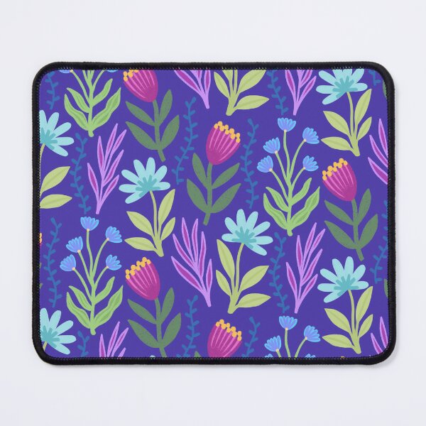 Item preview, New Blue Flower Pattern designed and sold by AlwaysBeColoring.