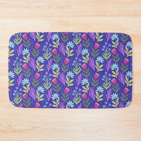 Item preview, New Blue Flower Pattern designed and sold by AlwaysBeColoring.