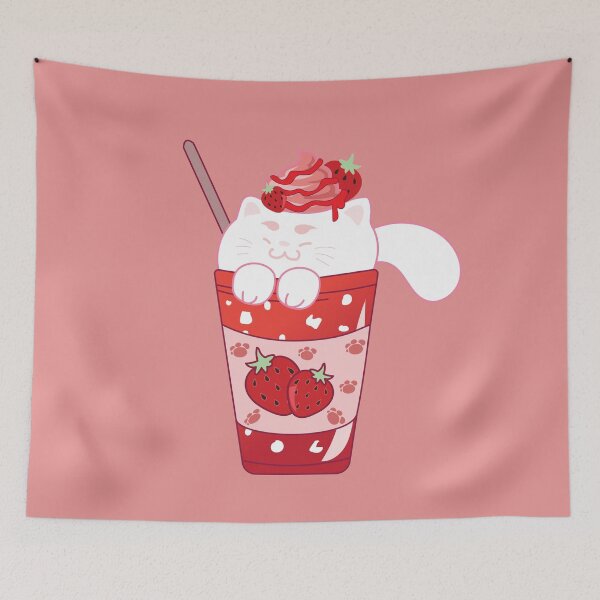 Item preview, Kitty Strawberry Shake designed and sold by seekrame.