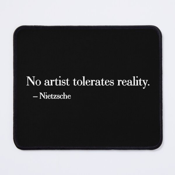 Item preview, No artist tolerates reality Nietzsche quote philosophy art lover t shirt designed and sold by Johannesart.
