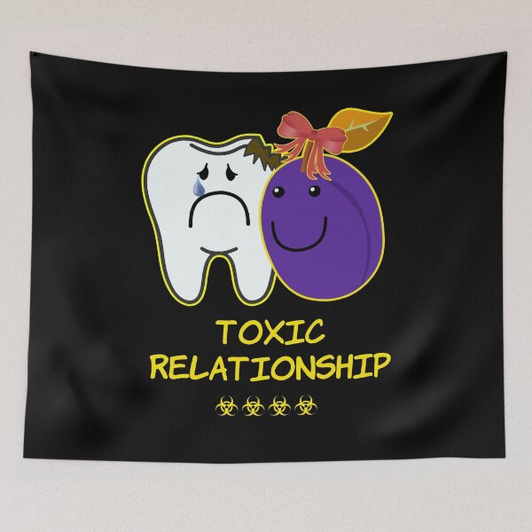 Item preview, 'Toxic Relationship' Couple Goals - Sarcasm Lovers Collection Plum designed and sold by Ridiculam Toga.