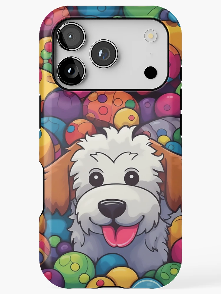 Thumbnail 1 of 4, iPhone Case, Spring Goldendoodle designed and sold by CreateTime.