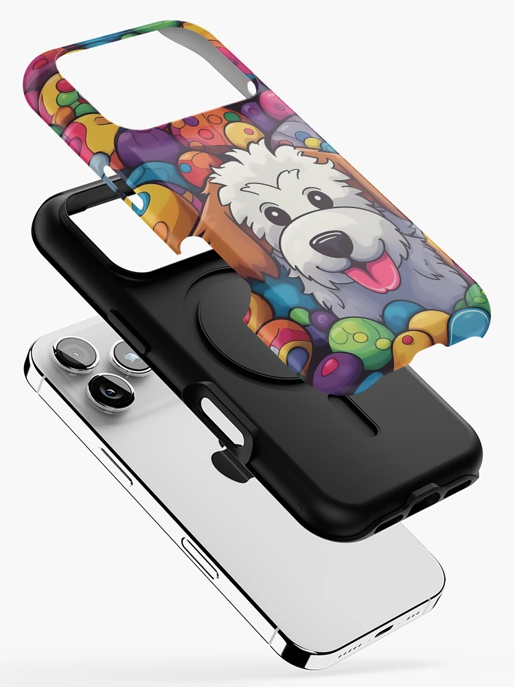 Thumbnail 2 of 4, iPhone Case, Spring Goldendoodle designed and sold by CreateTime.