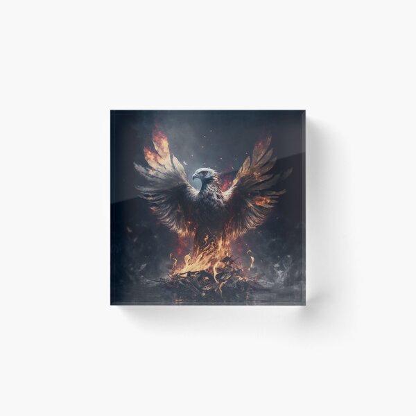 Item preview, Phoenix Rising From The Ashes - Phoenix Bird designed and sold by letsgetinspired.