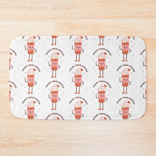 Item preview, Retro happy Coffee Cup with whip mascot - pastel designed and sold by Spitfire July Doodles.