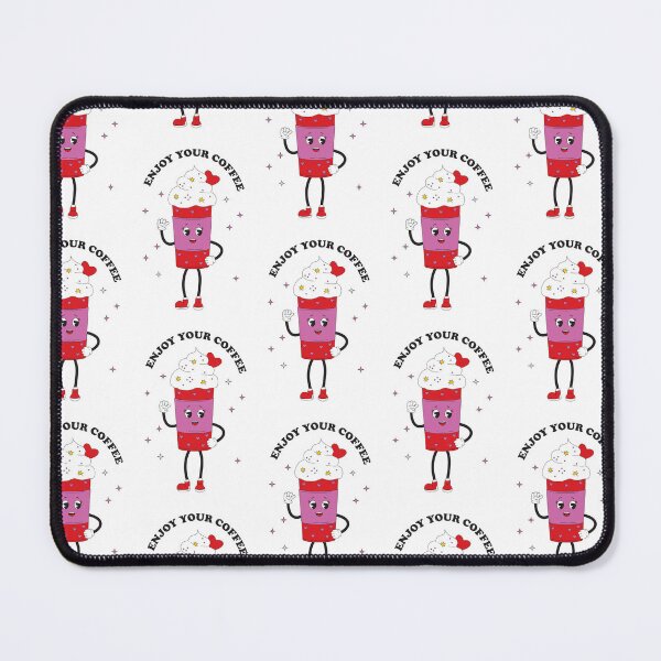 Item preview, Retro happy Coffee Cup with whip mascot - Bright designed and sold by Spitfire July Doodles.