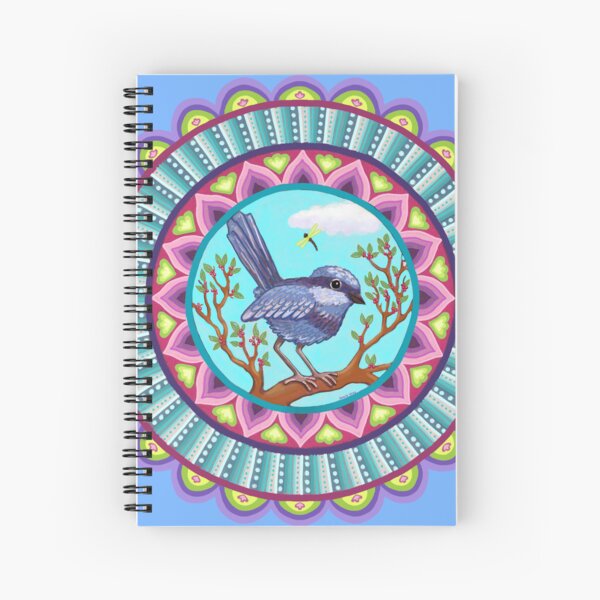 Item preview, Blue Fairy Wren Mandala designed and sold by Soozie Wray.