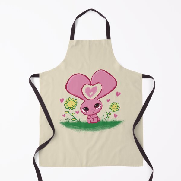 Item preview, Cute Pink Love Bunny Hearts And Smiling Sunflowers designed and sold by SubtleSplit.