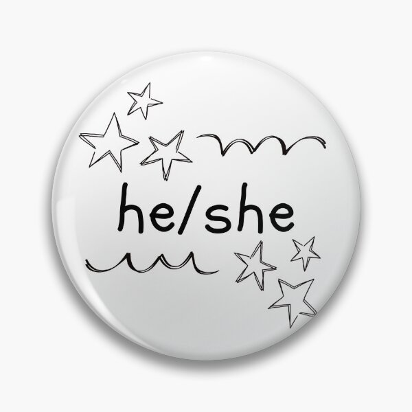 Item preview, He She designed and sold by Furia LGBTQ+ Accessories.