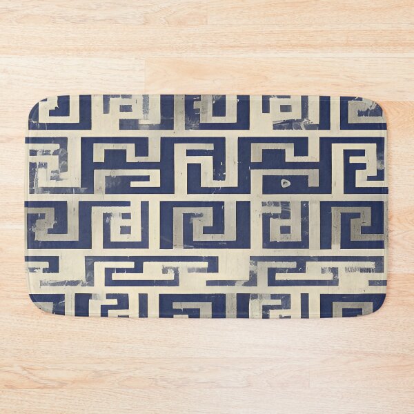 Item preview, Vintage Decorative  Navy Blue Greek Key Art designed and sold by Tamas Das.