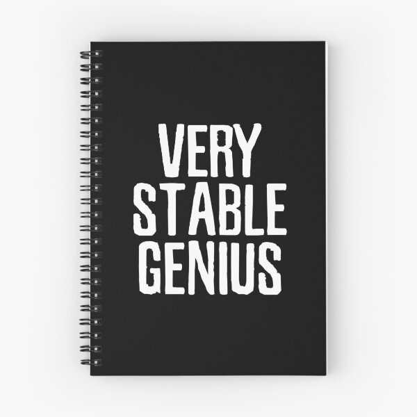 Item preview, Very Stable Genius White Txt designed and sold by Essenti4lgoods.
