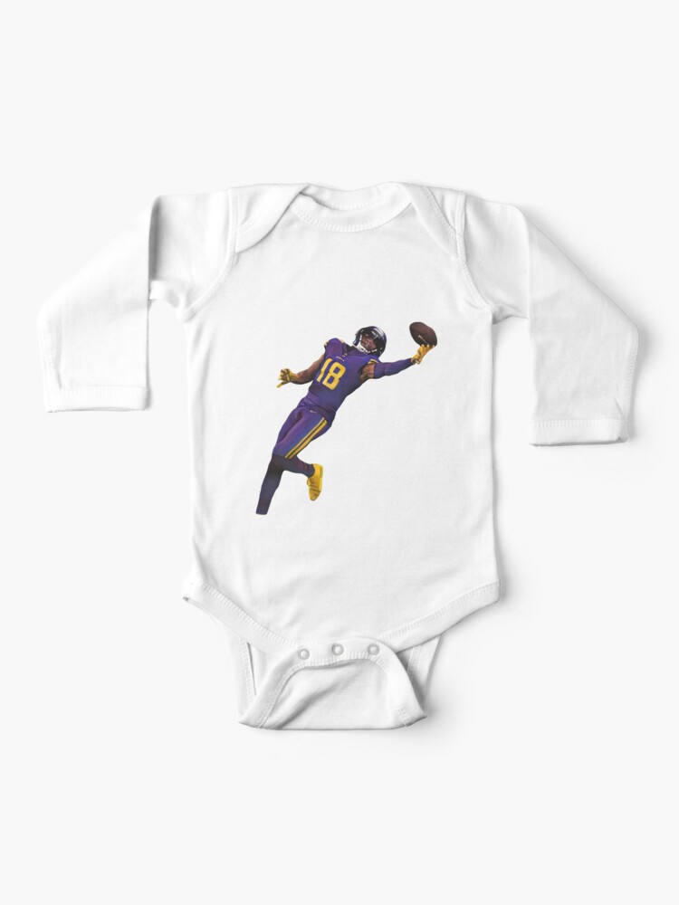 Justin Jefferson Baby Clothes, Minnesota Football Kids Baby Onesie