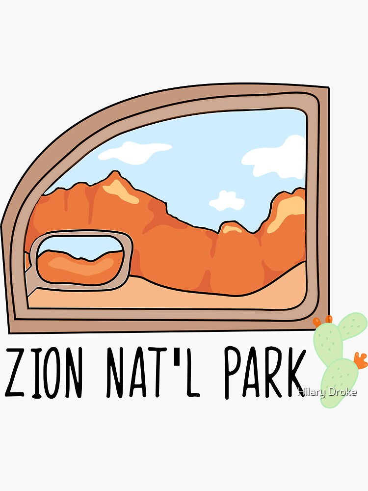 Zion National Park Sticker For Sale By Valleyandhil Redbubble 2797