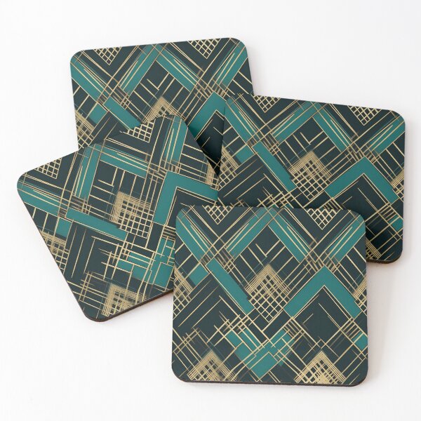 Item preview, Golden Geometric Pattern designed and sold by InkVibe.
