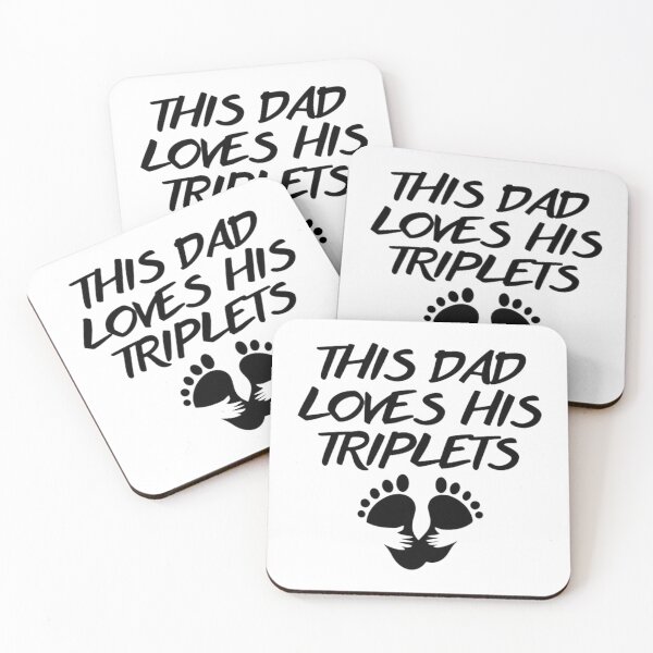 Item preview, this dad loves his triplets designed and sold by lukakucelsie.