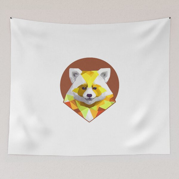 Item preview, Cute Polygonal Red Panda designed and sold by PVSKI.