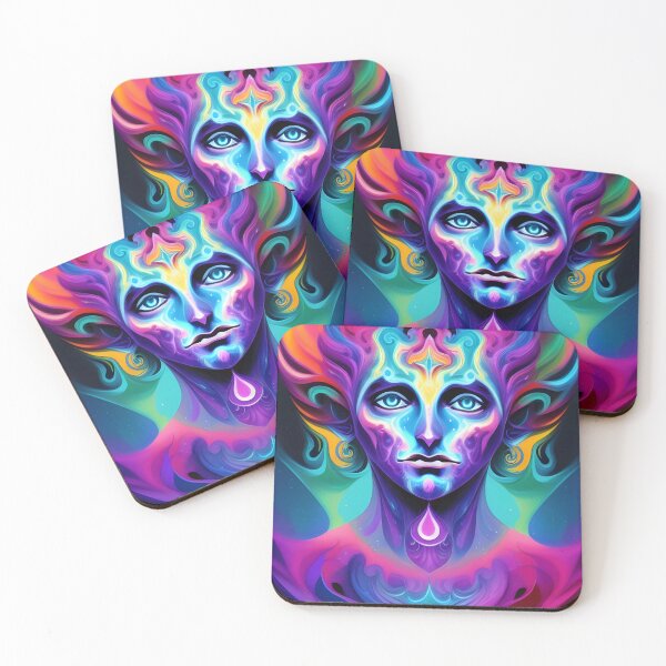 Item preview, The Soul - Psychedelic / Spiritual Portrait Art designed and sold by Djaweedan777.