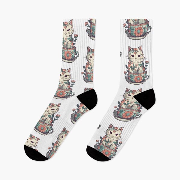 Item preview, Cat Tea Time designed and sold by InkVibe.