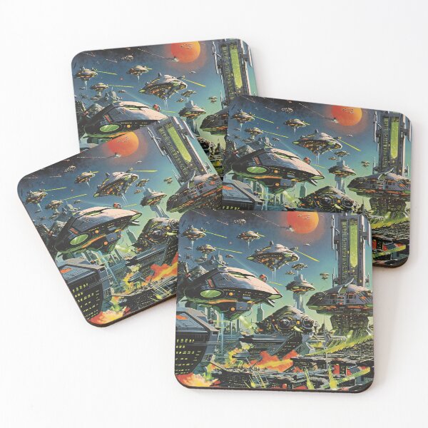 Item preview, Retro Alien Invasion Print designed and sold by BeTheWorld.