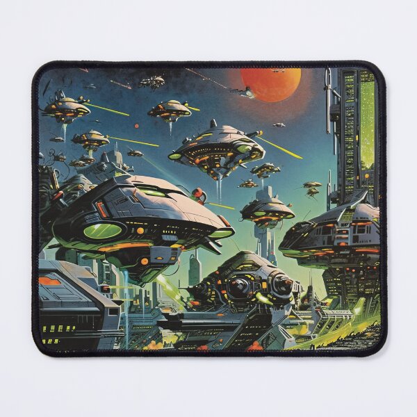 Item preview, Retro Alien Invasion Print designed and sold by BeTheWorld.