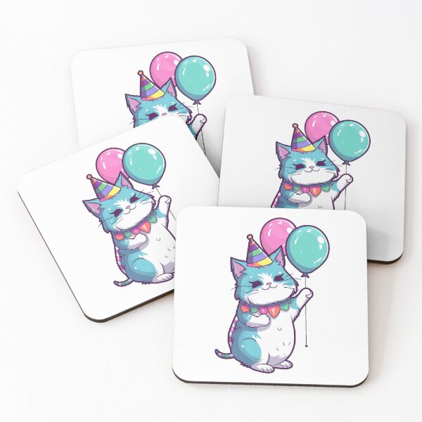 Item preview, Happy Birthday Cat designed and sold by InkVibe.