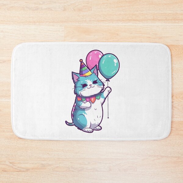 Item preview, Happy Birthday Cat designed and sold by InkVibe.
