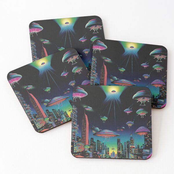 Item preview, Trippy Alien Invasion Print designed and sold by BeTheWorld.