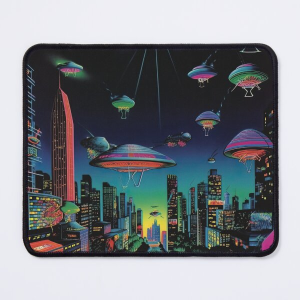 Item preview, Trippy Alien Invasion Print designed and sold by BeTheWorld.