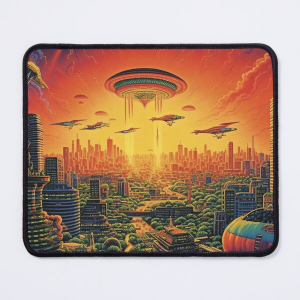 Item preview, Alien Invasion: War of the Worlds Style Retro Print designed and sold by BeTheWorld.