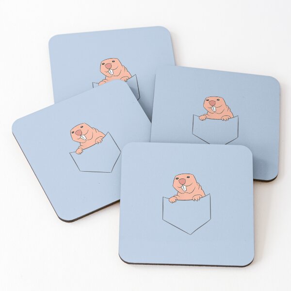 Item preview, funy naked mole in a pocket cute naked mole rat in pocket designed and sold by ErinaColclough.