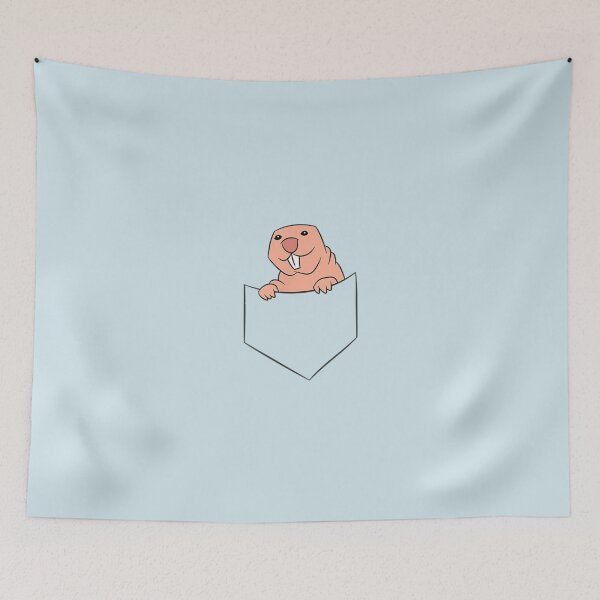Item preview, funy naked mole in a pocket cute naked mole rat in pocket designed and sold by ErinaColclough.